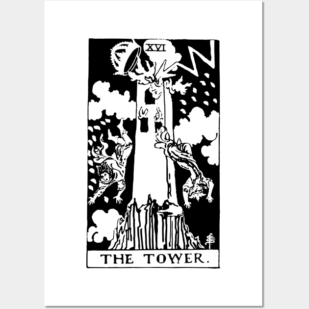 Tarot Card - Tower Wall Art by isstgeschichte